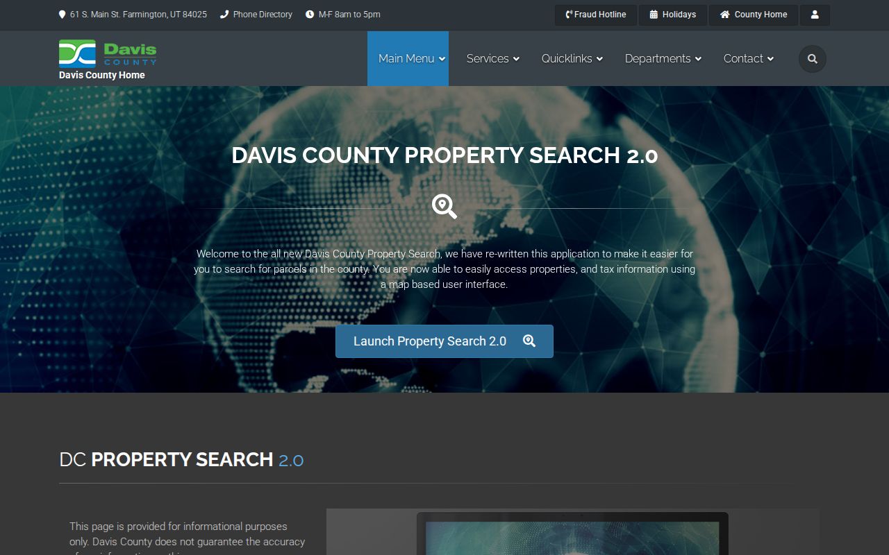 Kaysville public records shown in Davis County Property Search 2.0